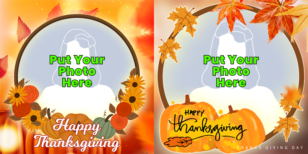 Thanksgiving Day Profile Picture Frame