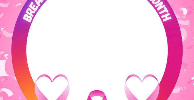 Pink Ribbon Profile Picture Frame