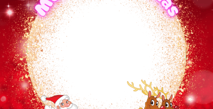 Merry Christmas 2024 Profile Picture Frame