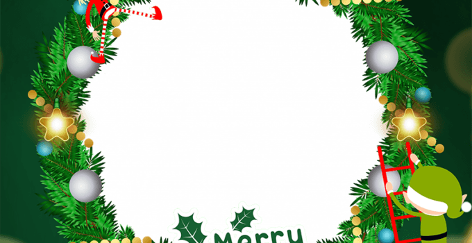 Merry Christmas 2024 Profile Picture Frame