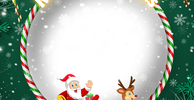 Merry Christmas 2024 Profile Picture Frame