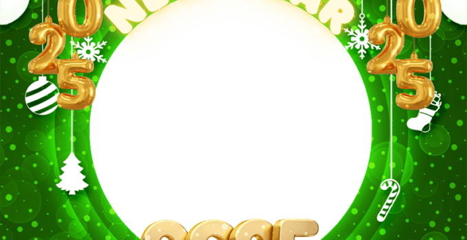 Happy New Year 2025 Profile Picture Frame