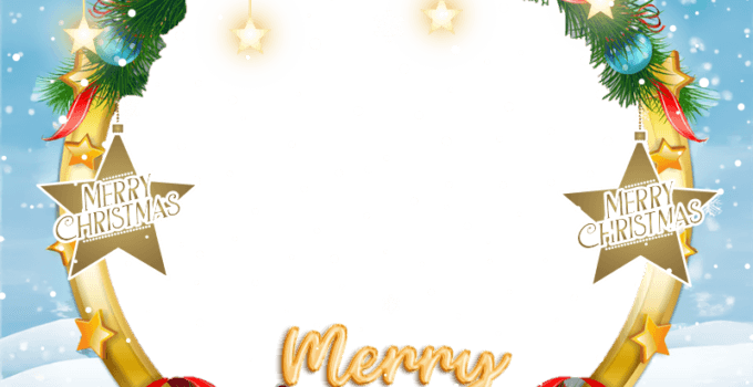 Merry Christmas 2024 Profile Picture Frame