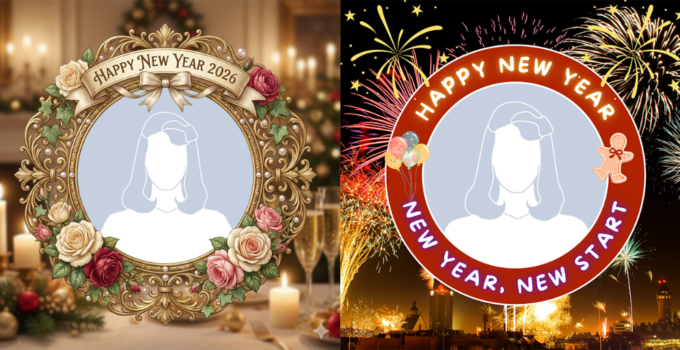 Happy New Year 2026 Profile Picture Frame
