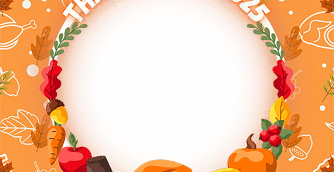 Happy Thanksgiving Day 2025 Profile Picture Frame